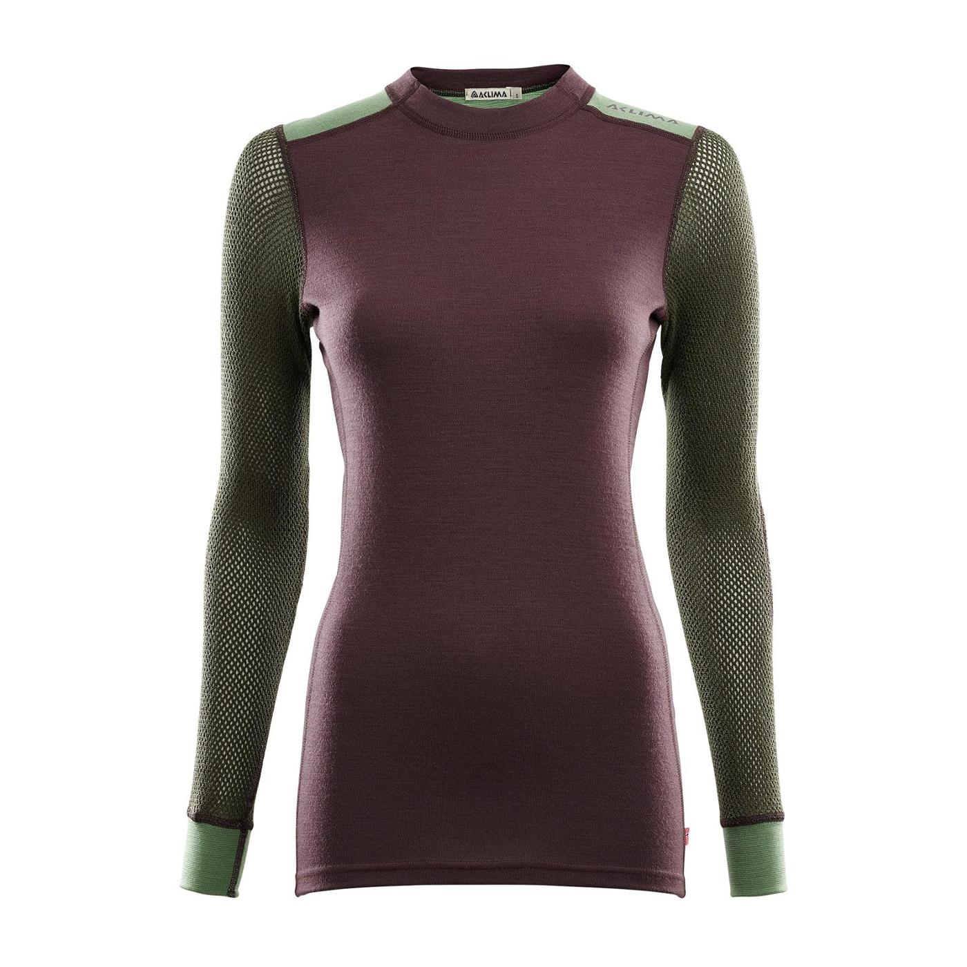 Aclima WoolNet Hybrid Crew Neck Shirt, Dame