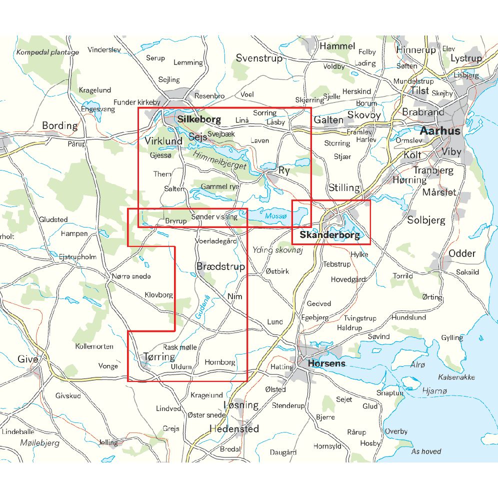 Calazo Kort Silkeborg & Søhøjlandet 1:25.000