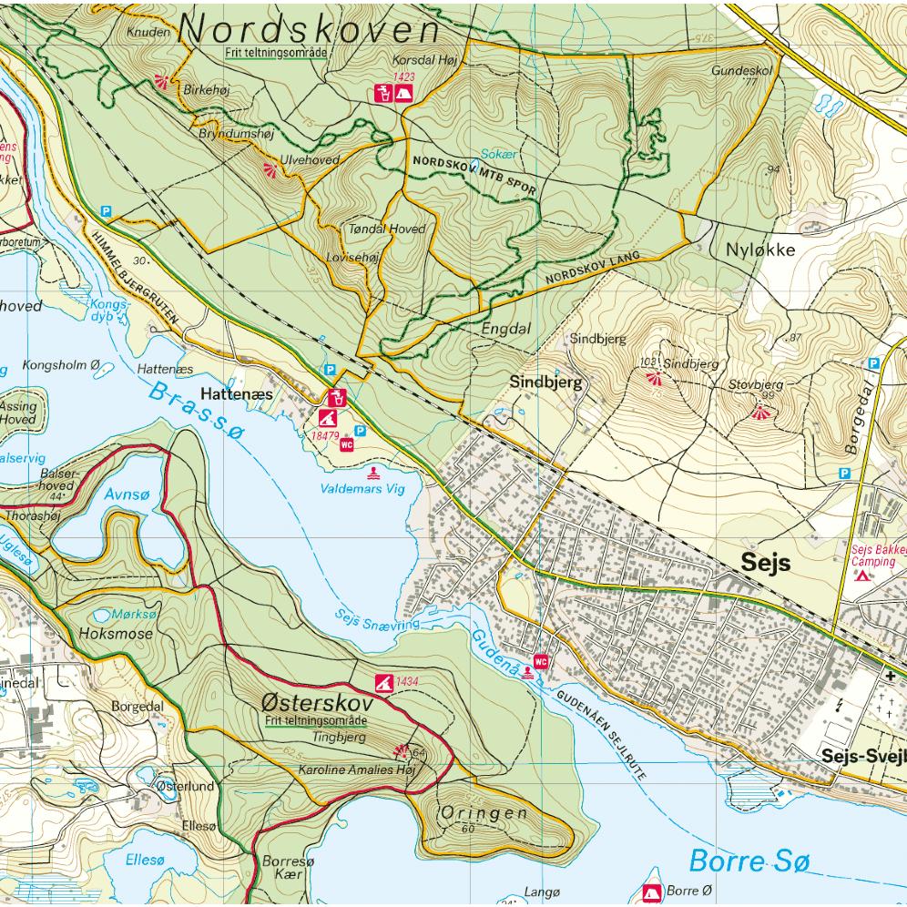 Calazo Kort Silkeborg & Søhøjlandet 1:25.000