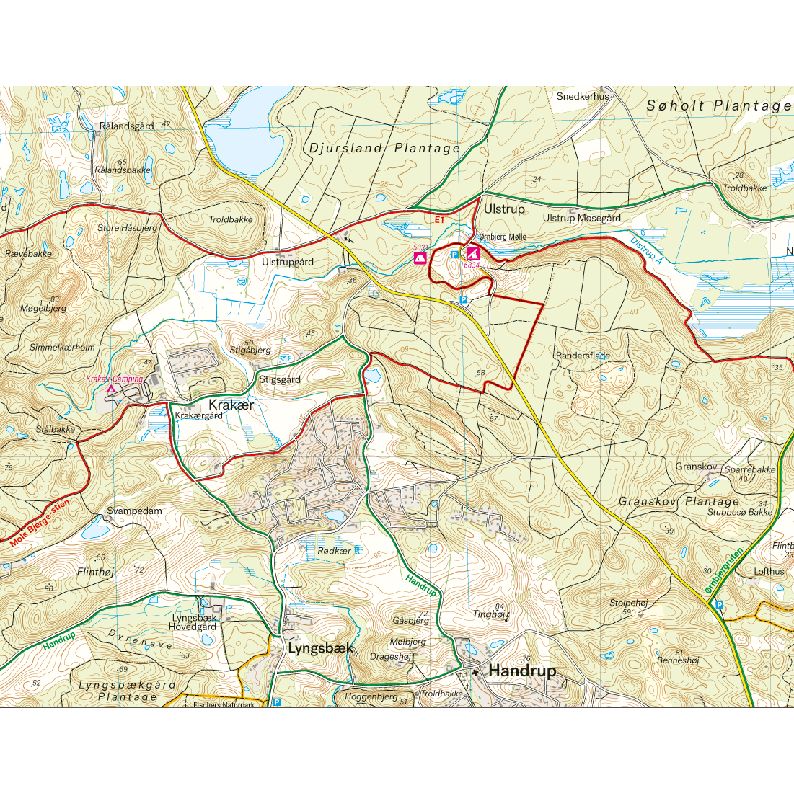 Calazo Kort Nationalpark Mols bjerge 1:25.000