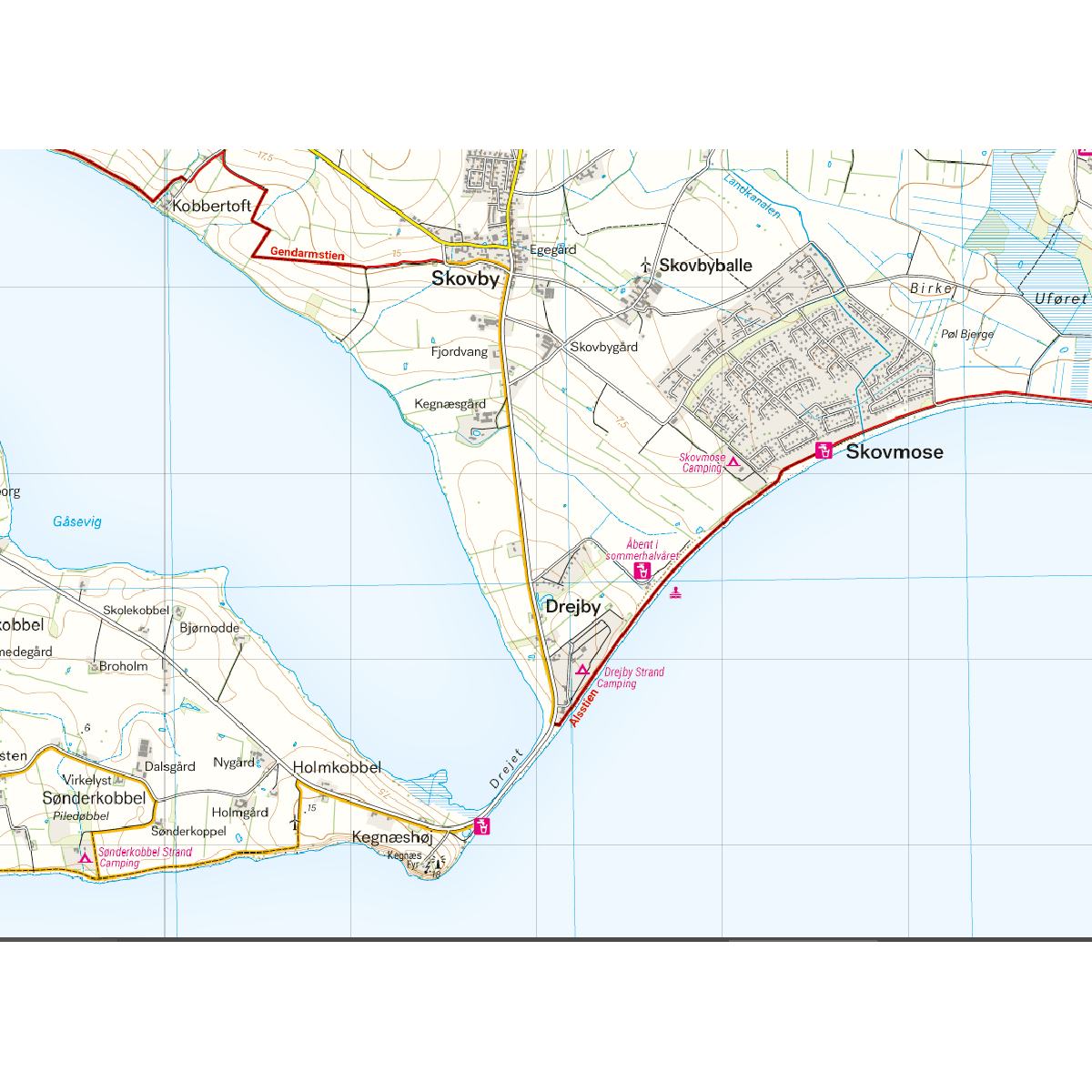 Calazo Kort Gendarmstien 1:30.000