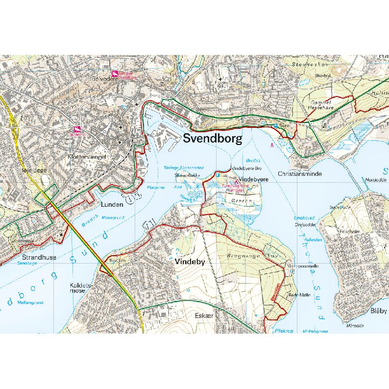 Calazo Kort Øhavsstien syd – Ærø & Rudkøping 1:25.000