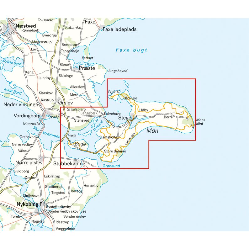 Calazo Kort Møn & Camønoen 1:25.000
