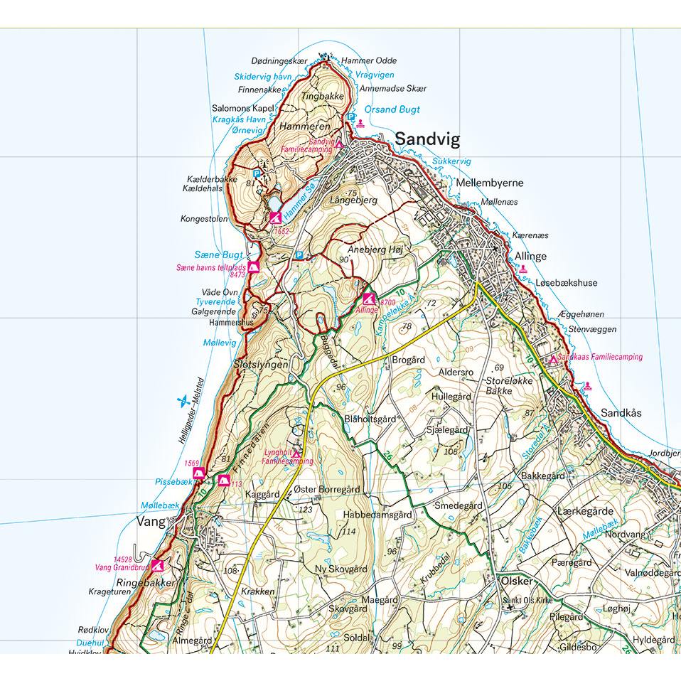 Calazo Kort Bornholm 1:50.000