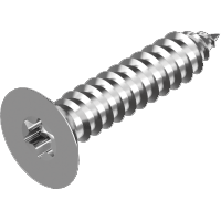 Metalskrue Torx Undersænket Rustfri A4